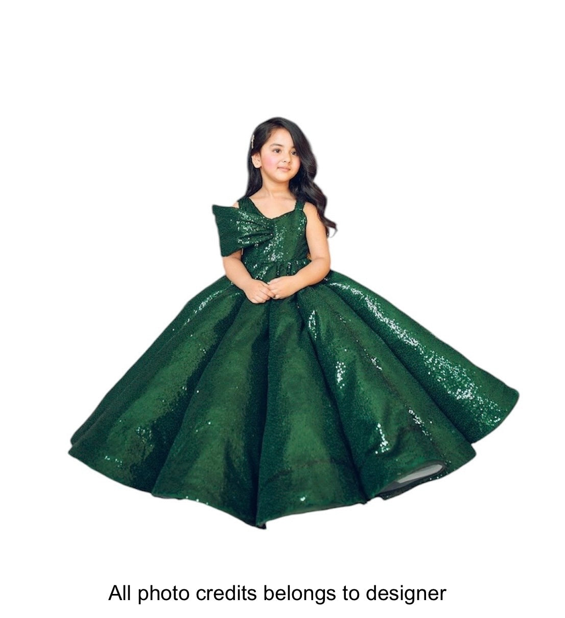 Rent Bloon Luxury BALL GOWN SEQUIN GREEN